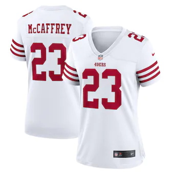 womens nike christian mccaffrey white san francisco 49ers g